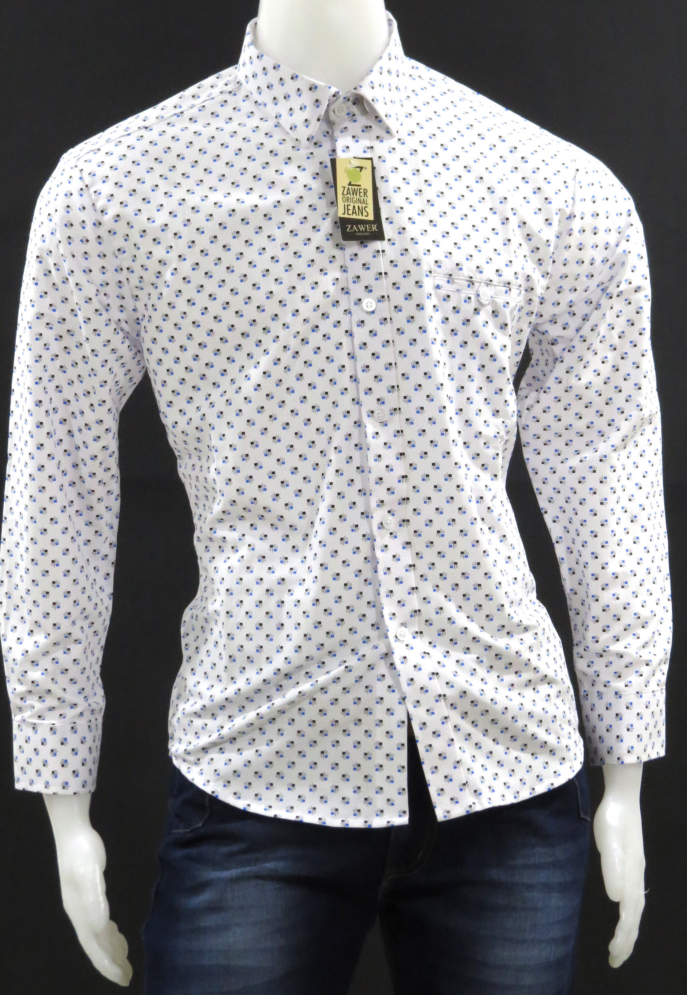 camisa ML cuadros azul